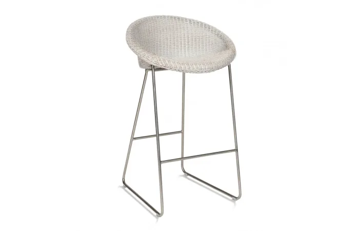 Joe counter stool with Chrome sled base