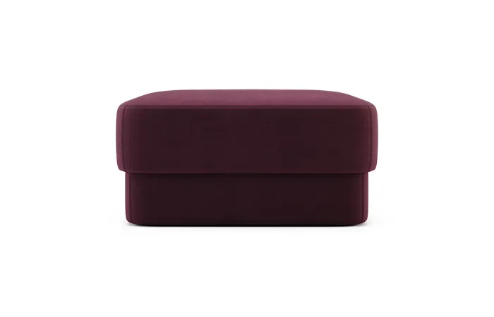 Kate large pouf Aldan 2932 fabric front view