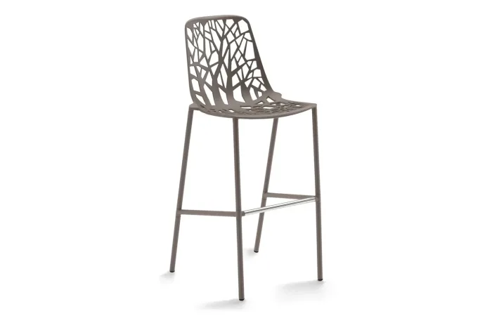 FOREST bar stool large Pearly gold