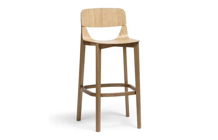 Leaf barstool with backrest 1