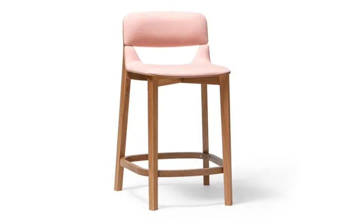 Leaf barstool with backrest upholstery 3