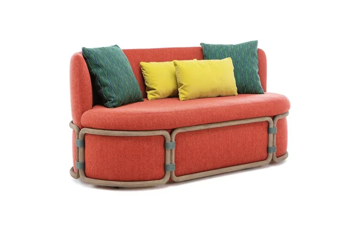 Rotin 2 Seater Sofa 01