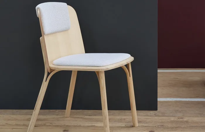 split chair with seat and back upholstery ls6